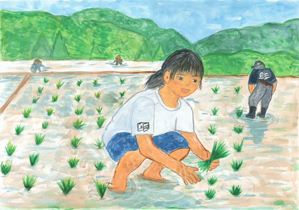 ジューケン賞　「未来へつなぐ田植え」