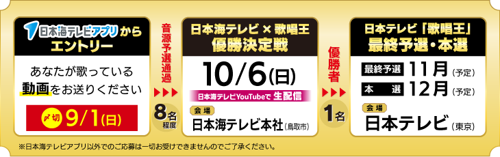 歌唱王選考の流れ